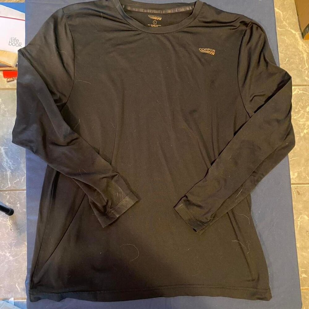 Copper Fit Men's Black Athletic Shirt